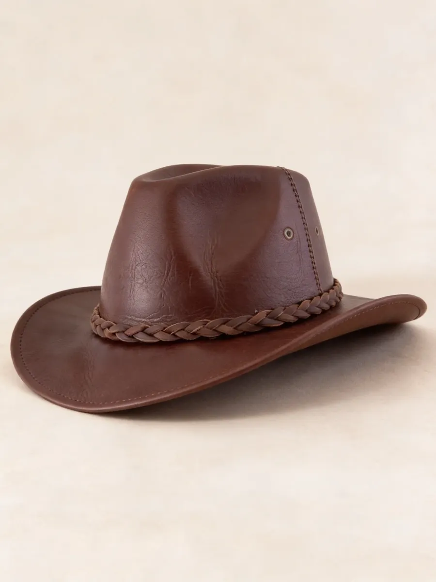 Sombrero de cuero Jucara, modelo clásico